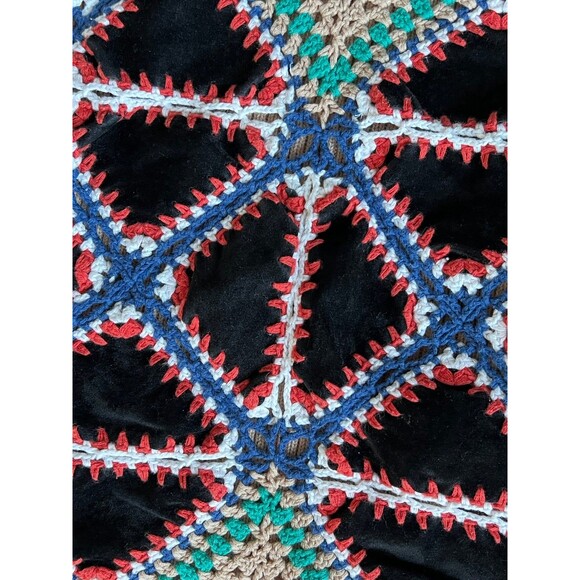 Topshop‎ Crochet Knit Granny Squares Sleveless Sweater Small - Picture 2 of 7